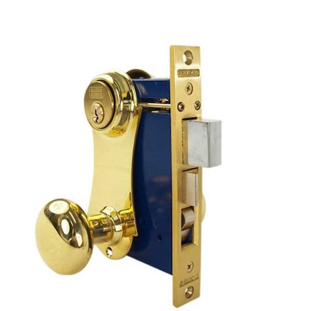 Marks Marks: Ornamental Iron Mortise Locksets Series 21, Entry Function, Dbl Cyl MRK-21AC/3-W-LHR